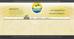 Desktop Screenshot of hygrogardening.com